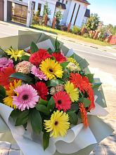 Букет цветов из:  Герберы #REPLACE_PRED# Ермолино